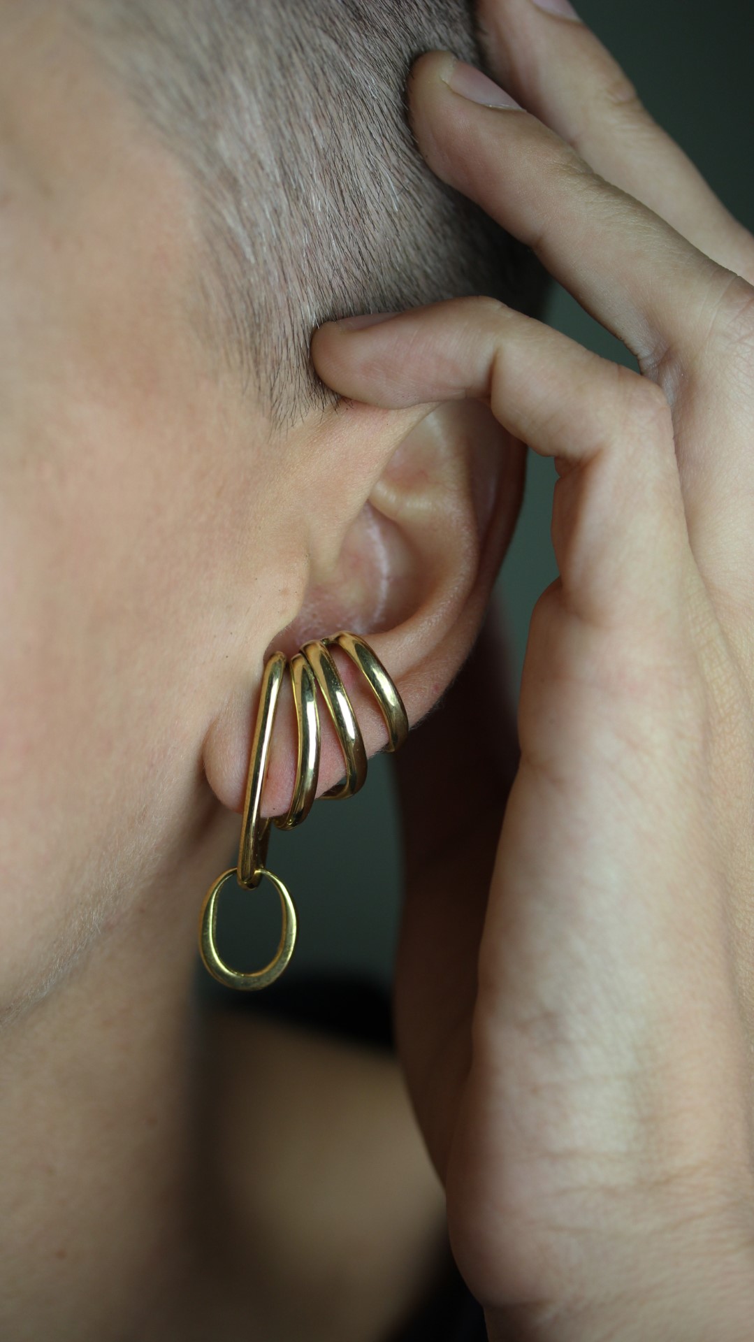 Flow Gold Ear Cuffs - Break A Stone Jewelry